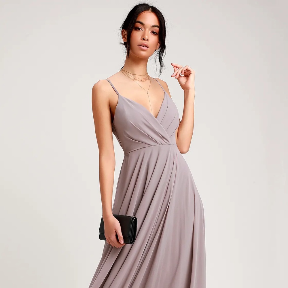 Bridesmaid Dress - Grey/Gray / Taupe / Mauve
